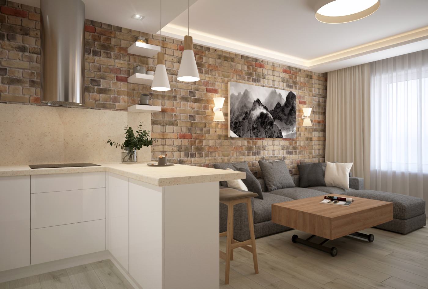 Обложка проекта: Ничего Лишнего.Квартира в Москве 40м2.