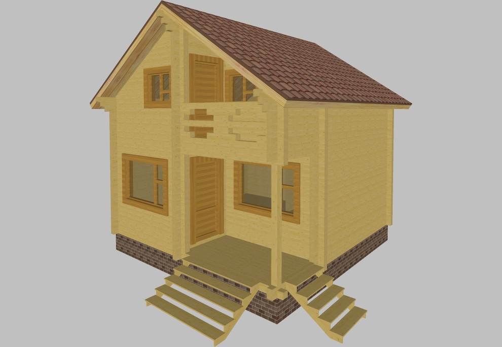 Проекты деревянных домов из ТермоБруса