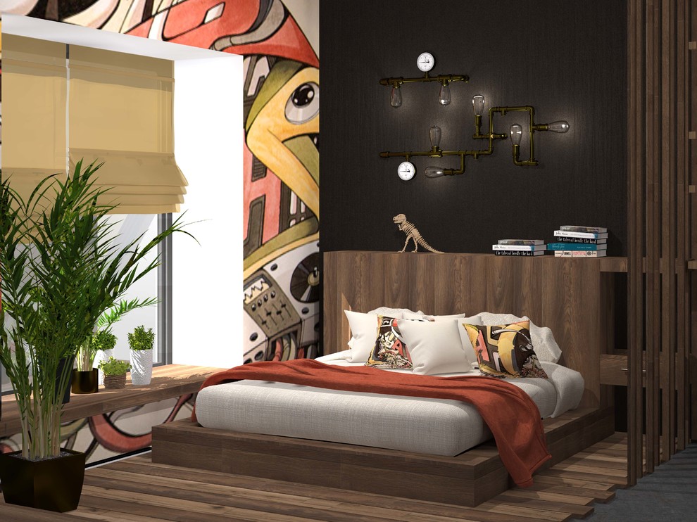 Квартира в современном стиле с элементами лофт