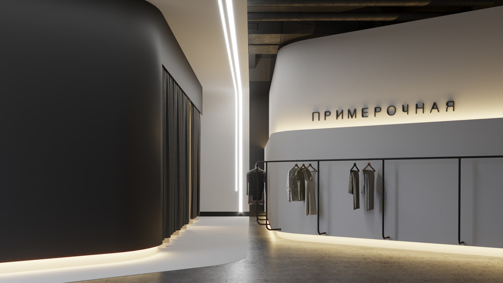 Интерьеры магазина одежды