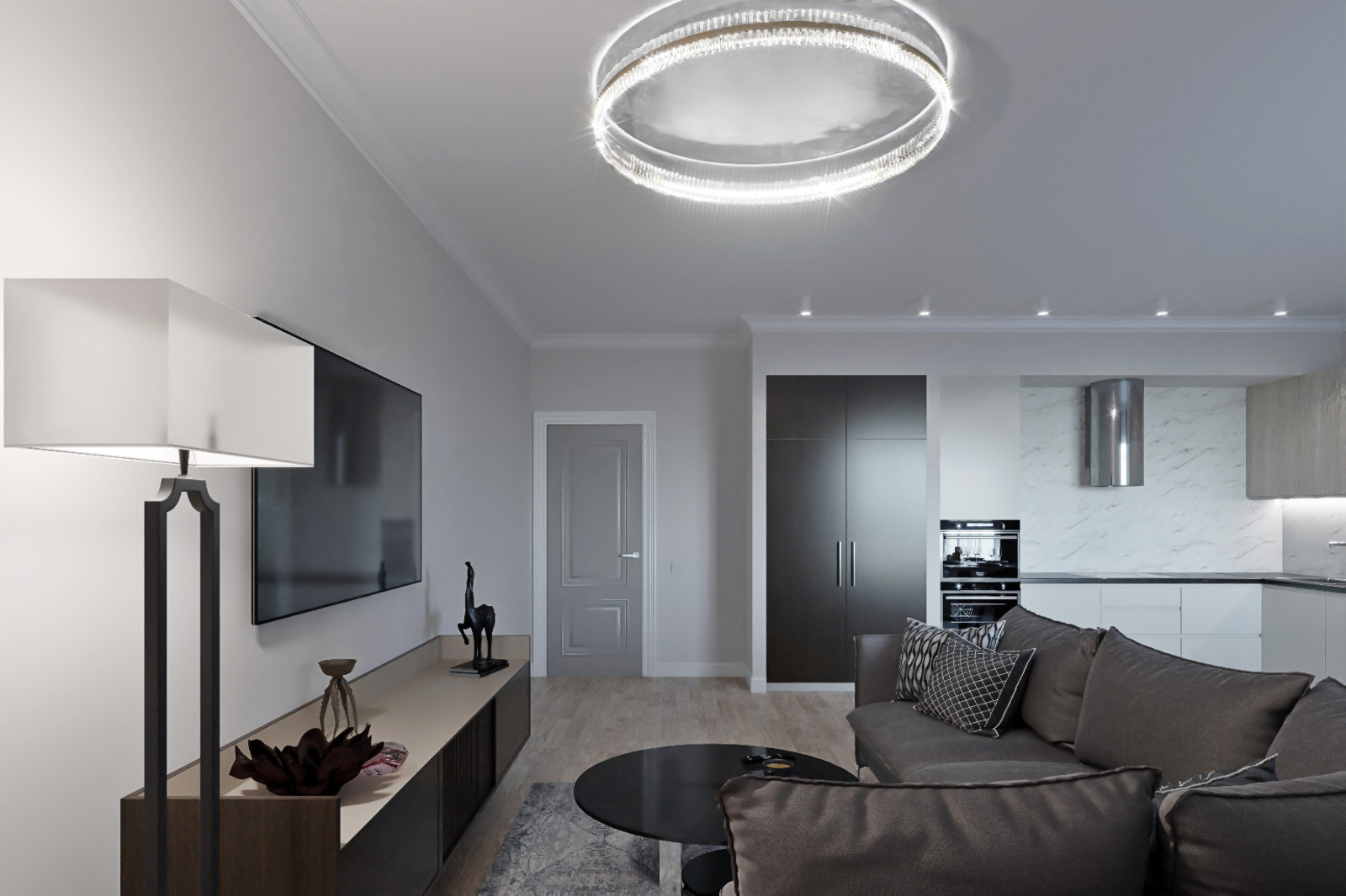 Обложка проекта: Квартира на Ботанической. Гостиная