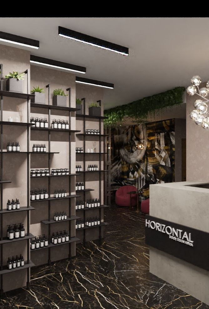 Дизайн массажной студии в стиле эклектика