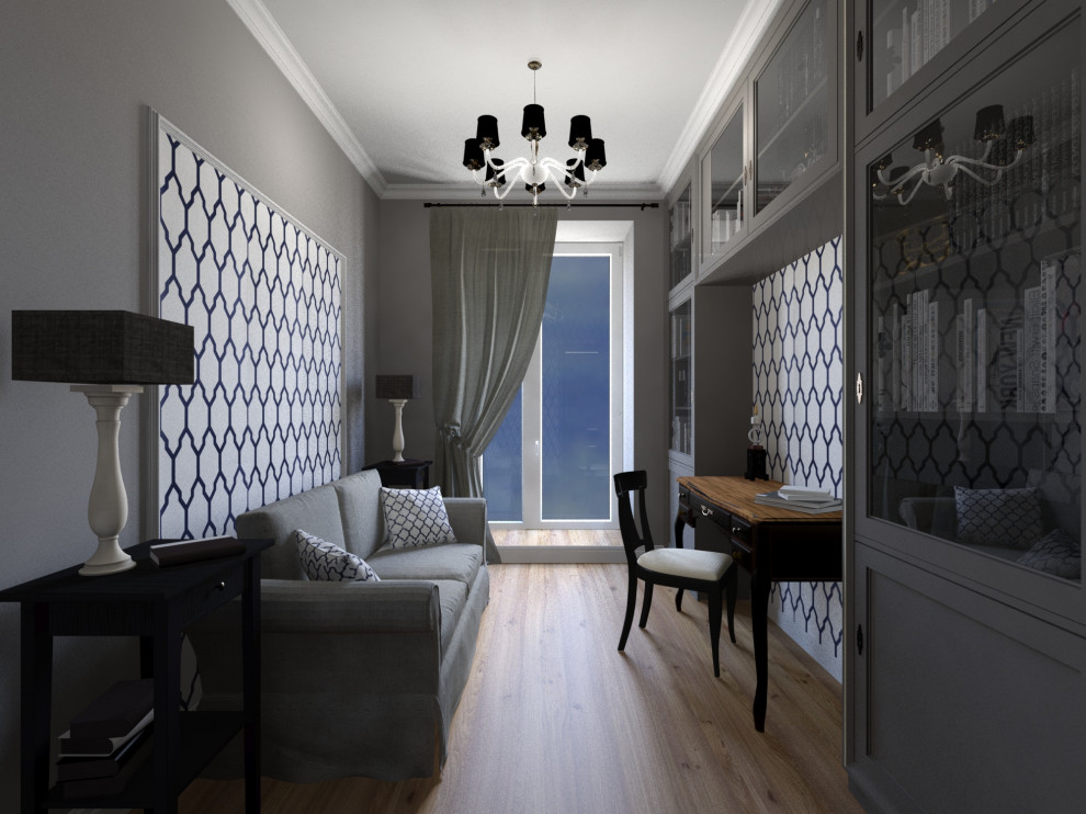 Квартира в доме поэтов в неоклассическом стиле, кабинет