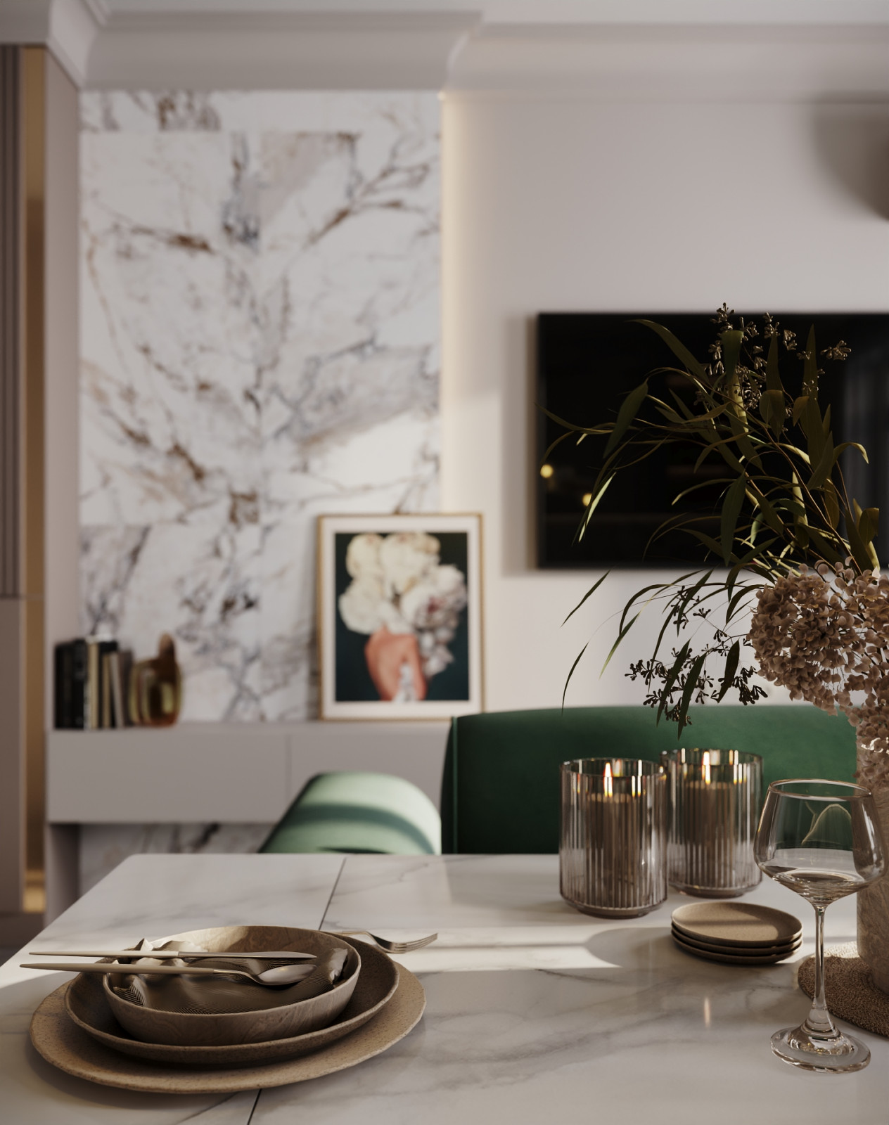 Нежный дизайн для молодой девушки