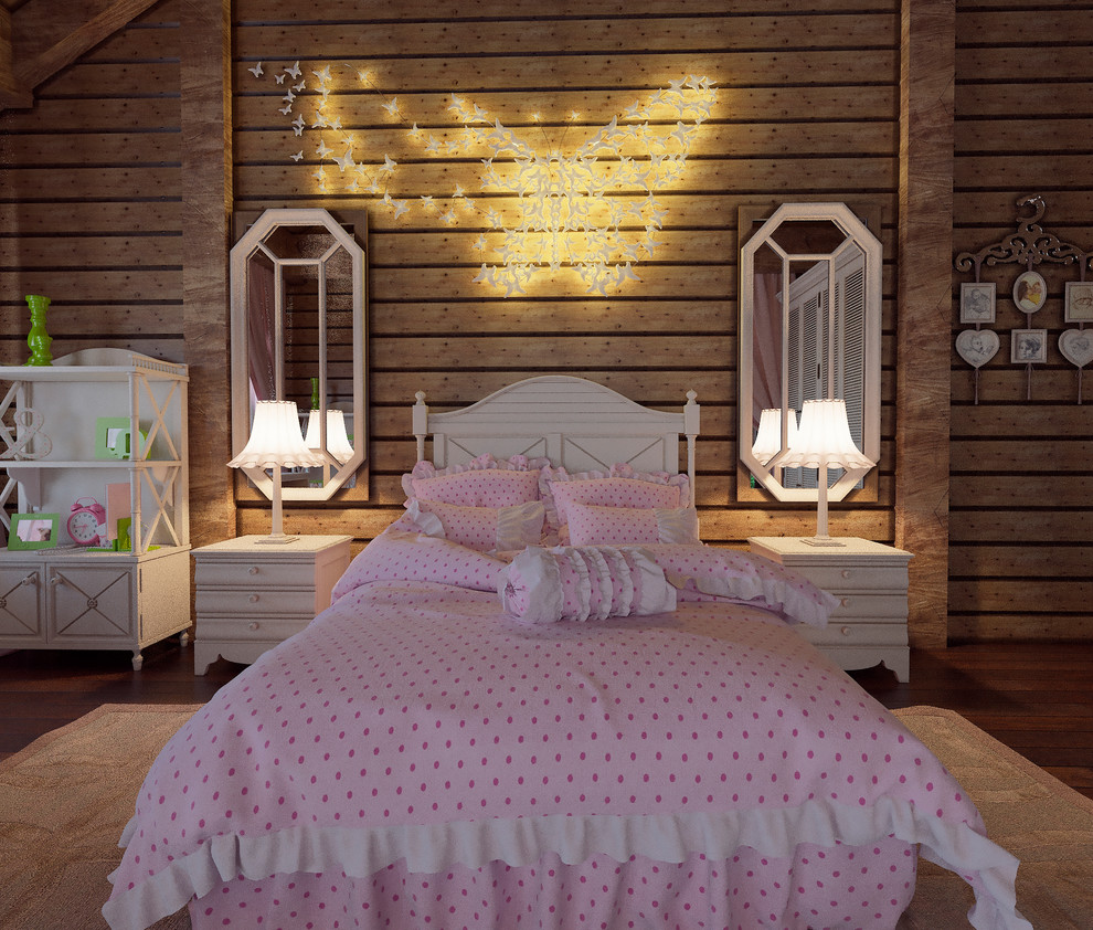 Интерьер загородного дома из бруса