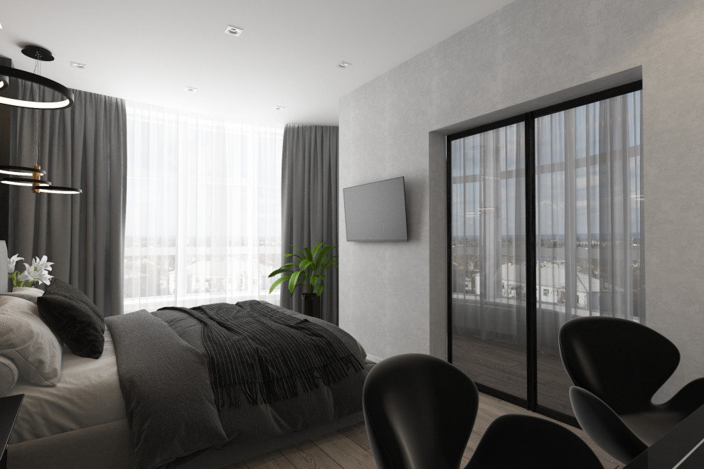 Дизайн спальни квартиры в ЖК "Флотилия", г.Краснодар