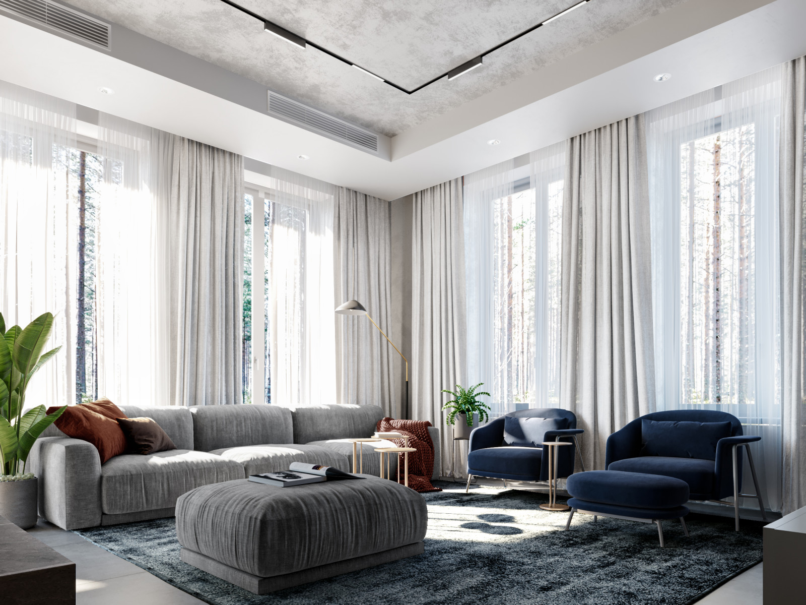 Загородный дом МОсковская Область, дизайн-проект