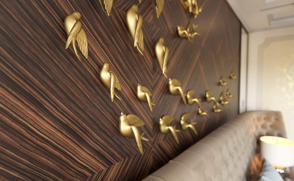 Дизайн интерьера одноэтажного жилого дома в стиле арт-деко