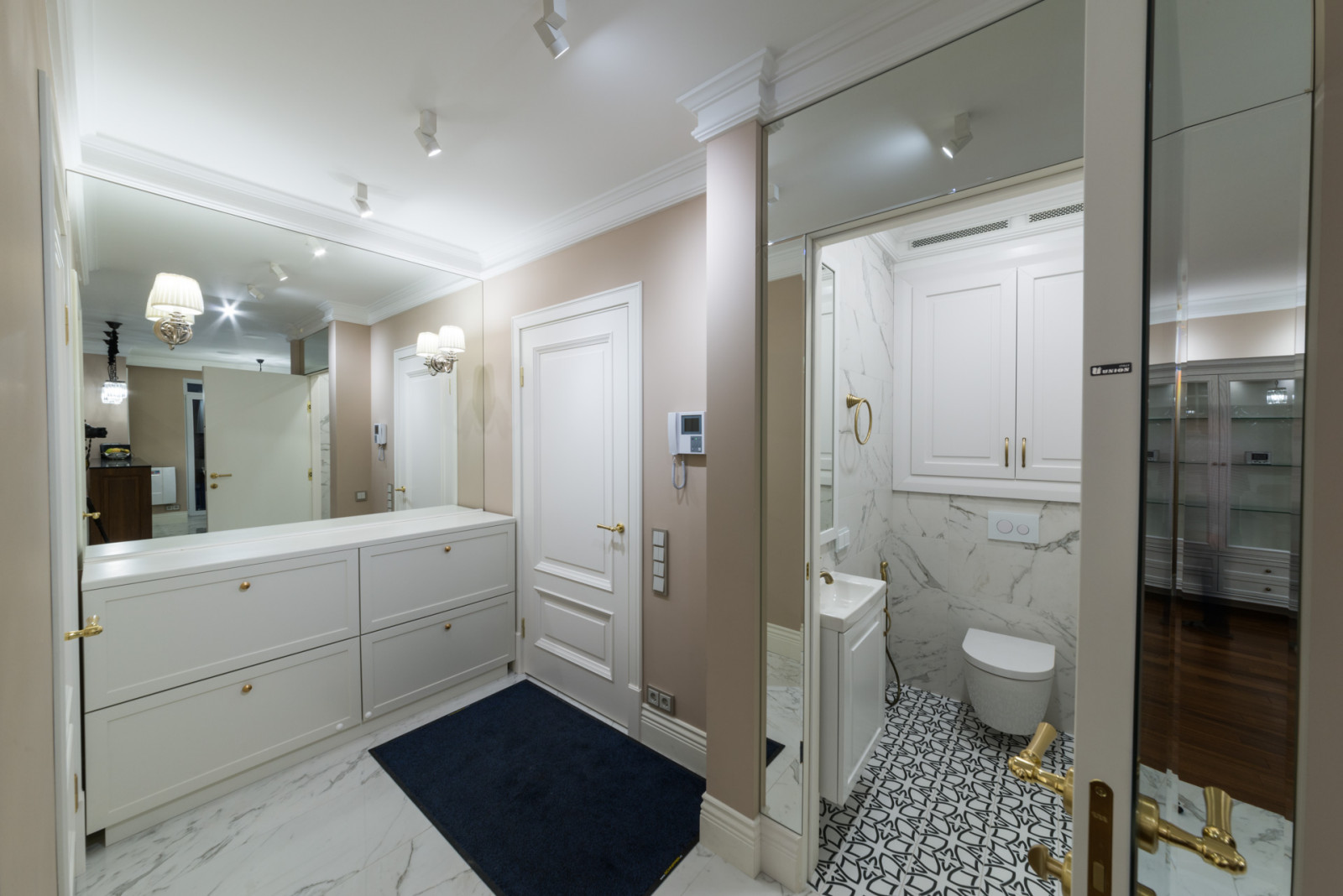 Трёхкомнатная квартира. Работы по дизайн-проекту