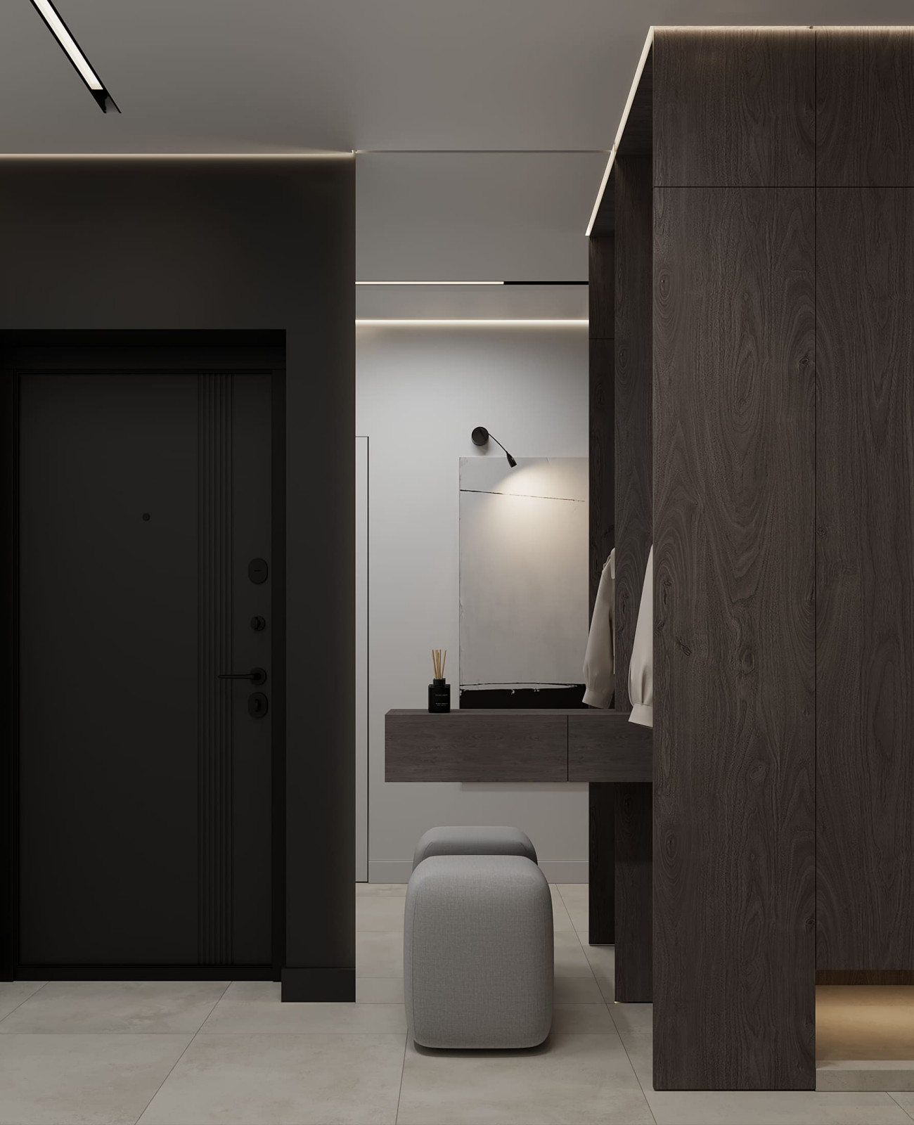 Дизайн-проект квартиры для семейной пары в современном стиле