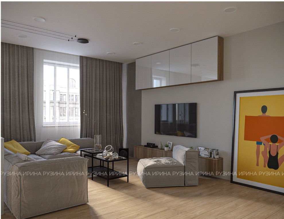 Обложка проекта: двухкомнатная квартира, г.Самара, ЖК Изумрудный