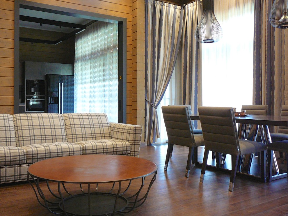 Гостиная и кухня.