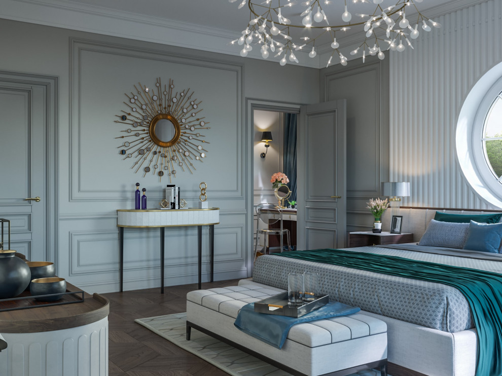 Дизайн коттеджа в неоклассическом стиле 260 кв.м. (2018 год)