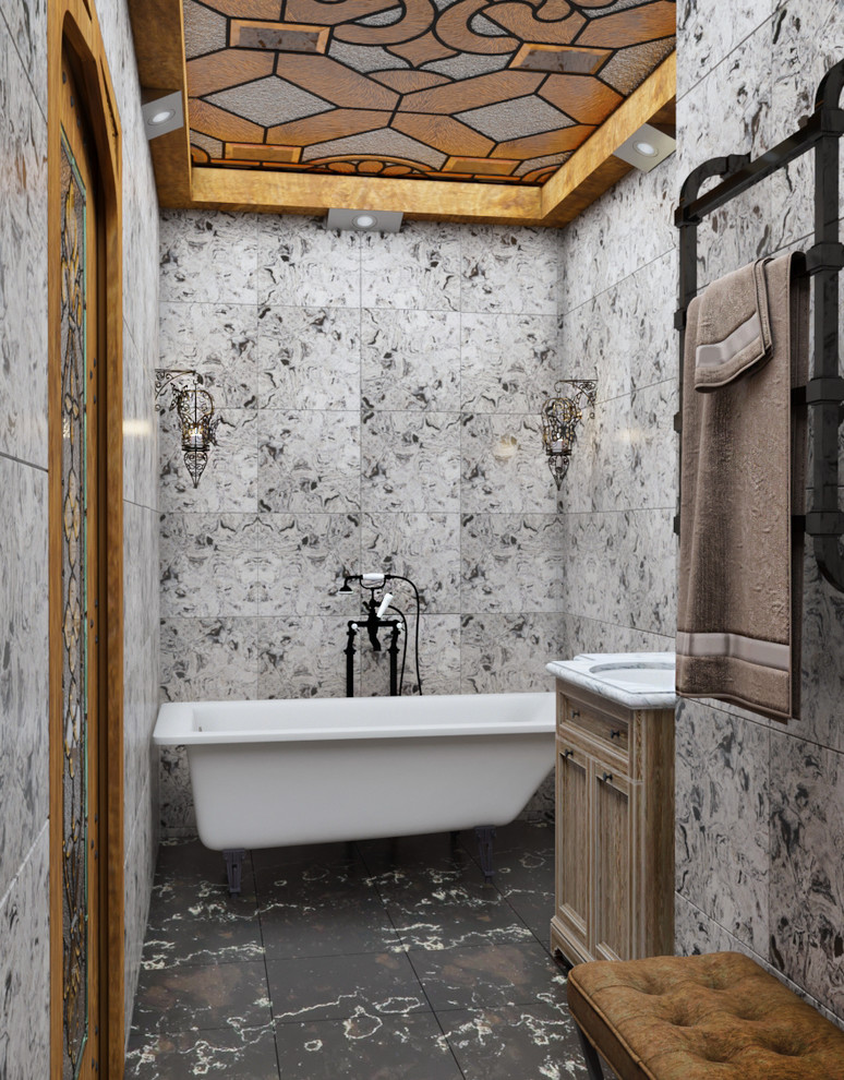 Санузел в стиле готика