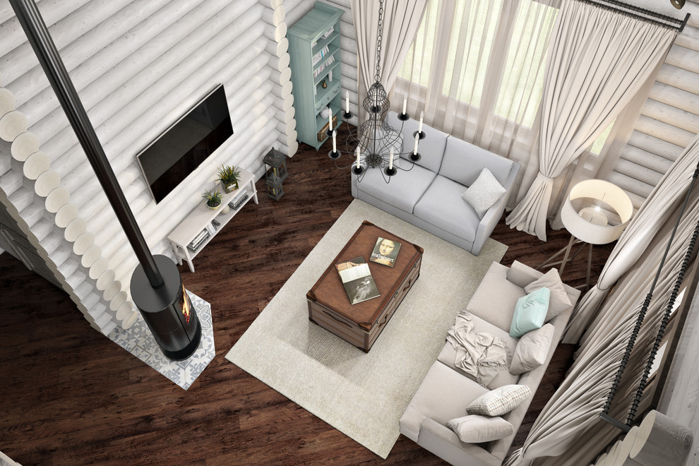 Деревянный дом в стиле "Рустик"