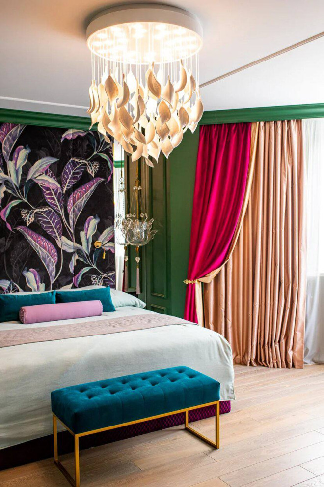 Шторы в интерьере стиля Неоклассика