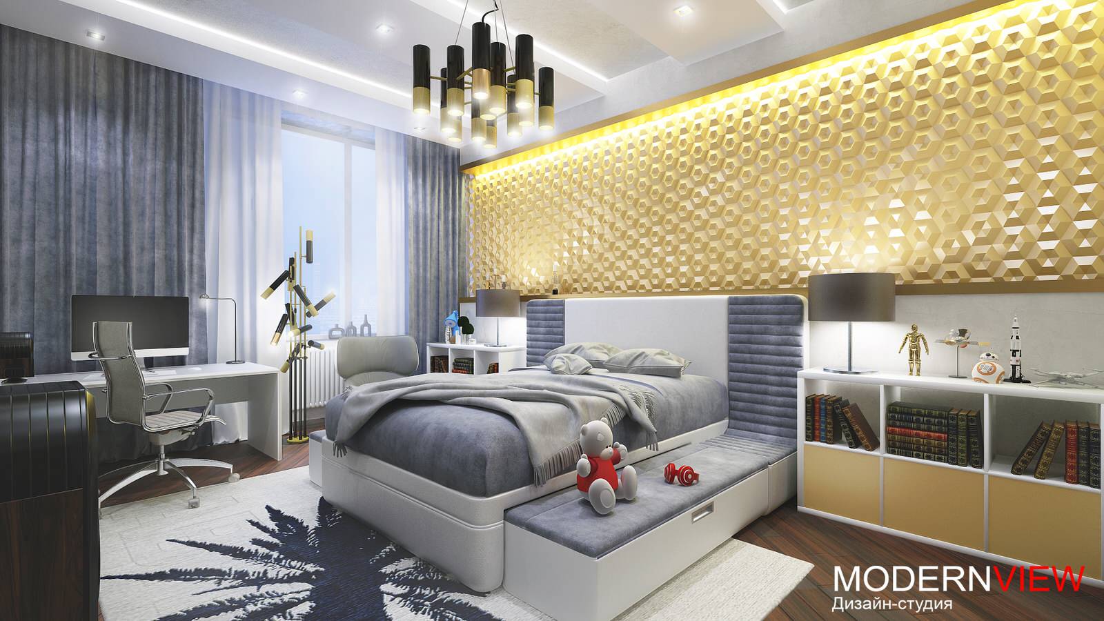 Дизайн проект квартиры "Авиаконструктора Сухого"