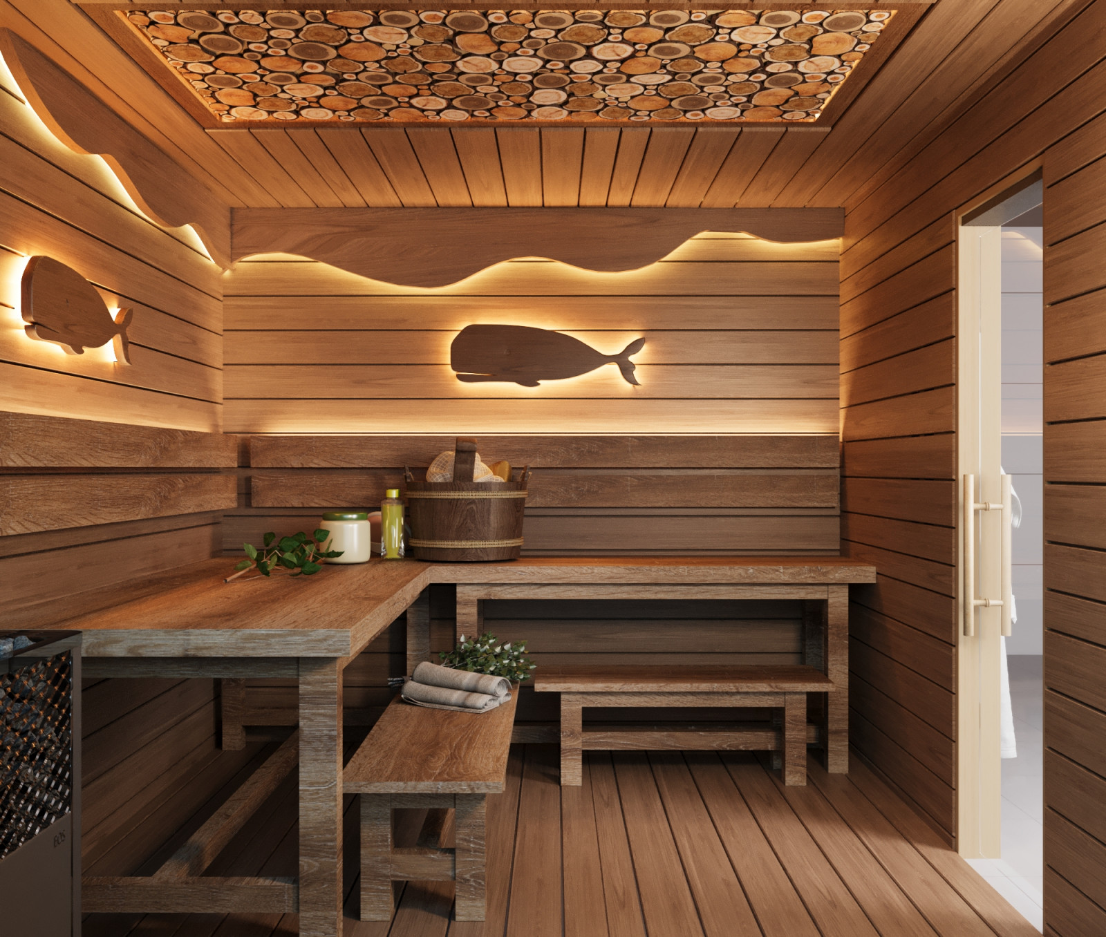 Баня в рыбацком стиле