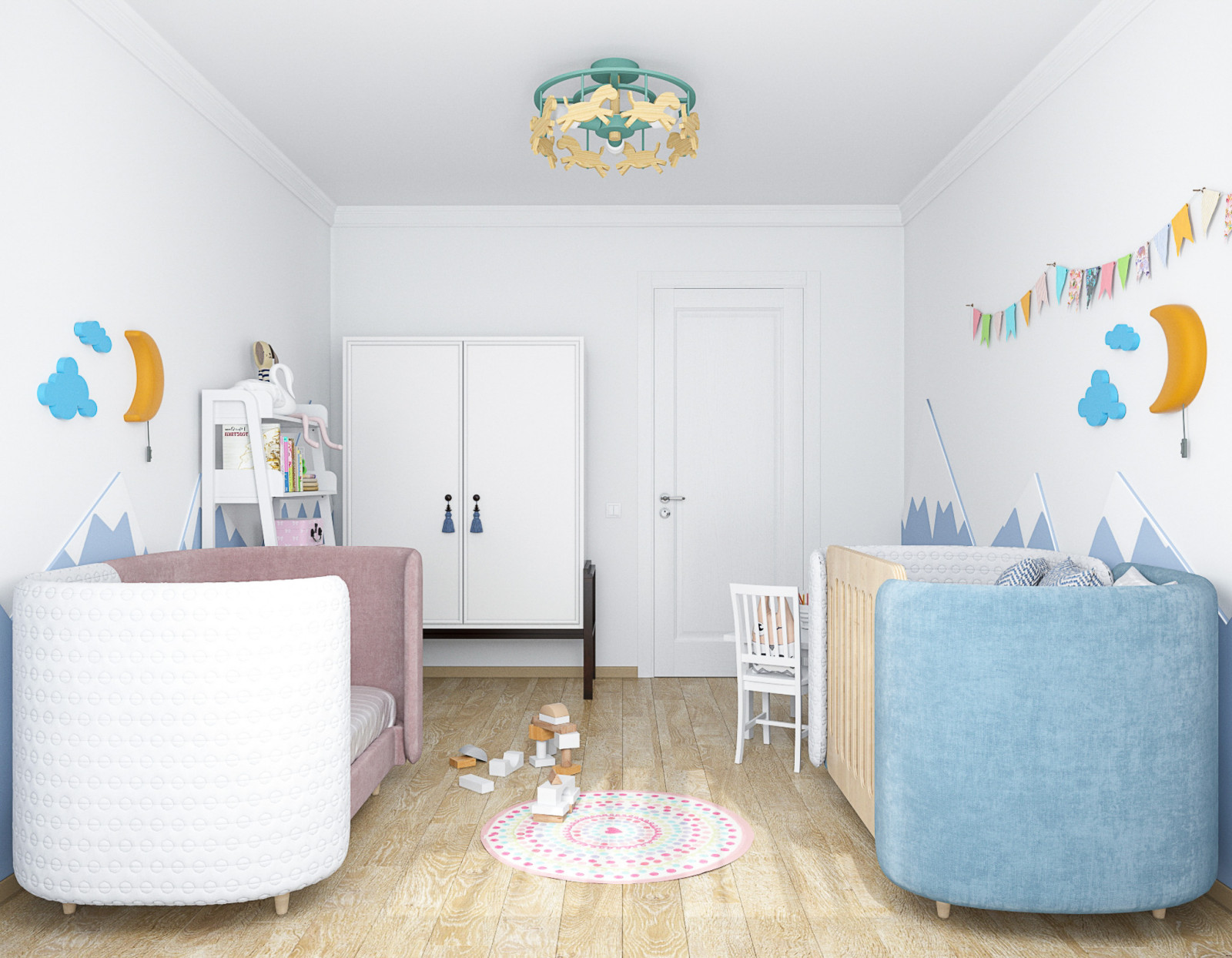 Детская в скандинавском стиле
