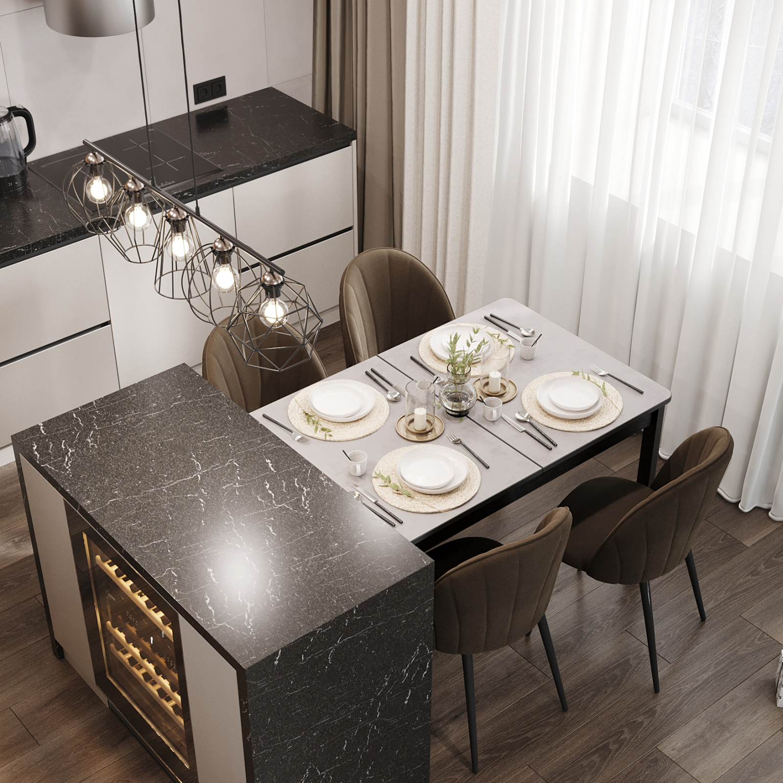 Дизайн-проект квартиры, площадью 73,2 м2