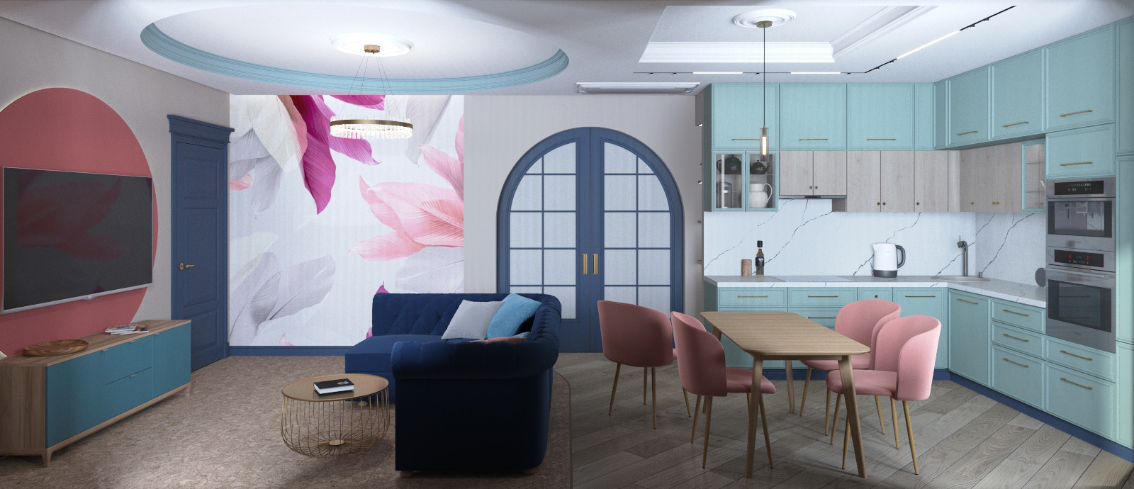 Квартира в стиле ар-деко