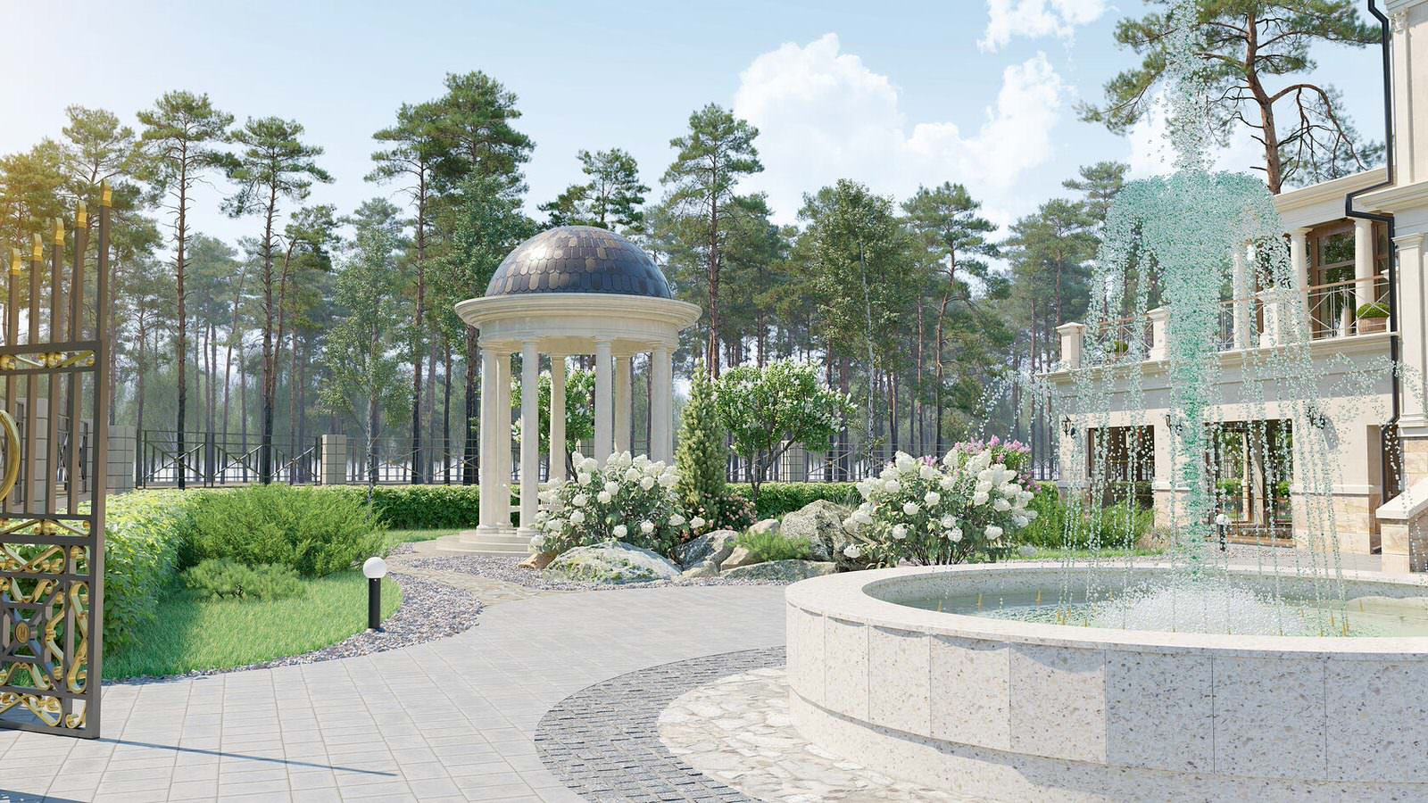 Проект особняка 1500 м2 на Новорижском шоссе, МО