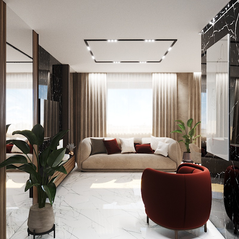 Дизайн квартиры 80 кв.м.