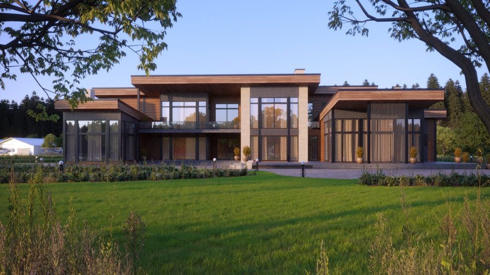 Проект частной резиденции в стиле Райта