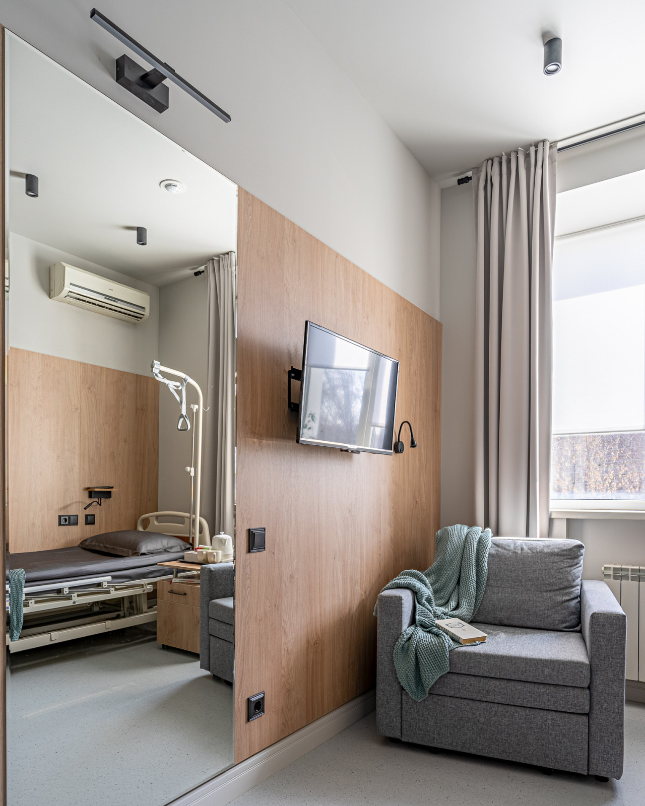 Индивидуальные палаты в медицинском центре