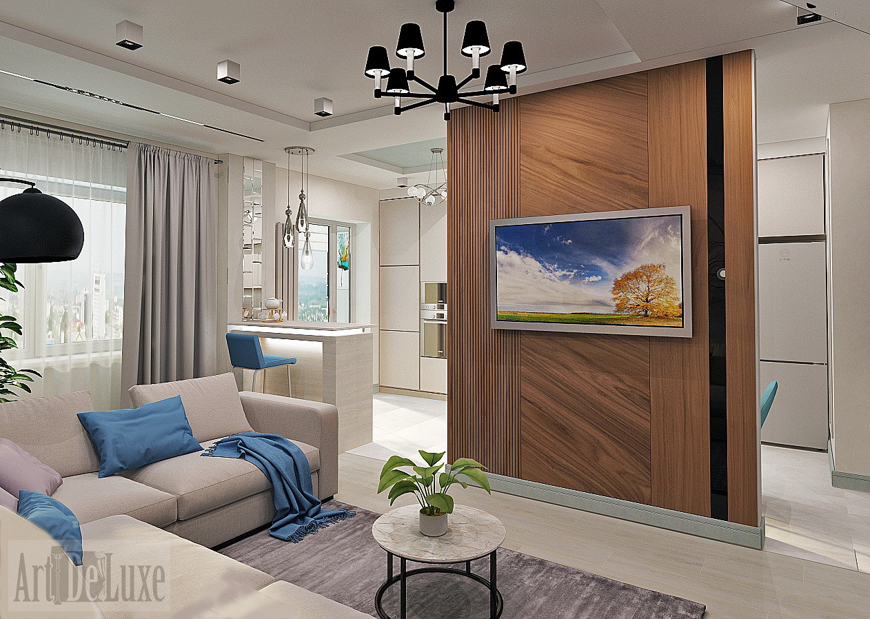 Гостиная, 2уровневая квартира, Гайдара