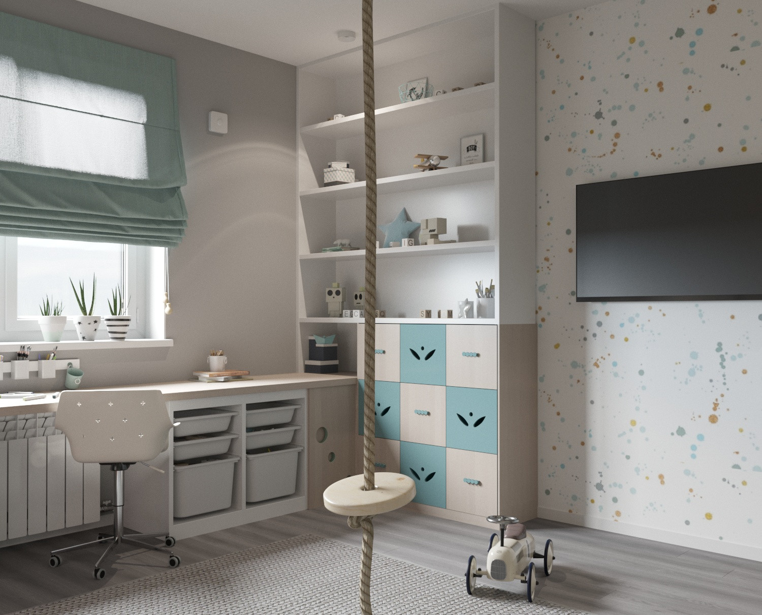 Интерьер детской , мотивы природы