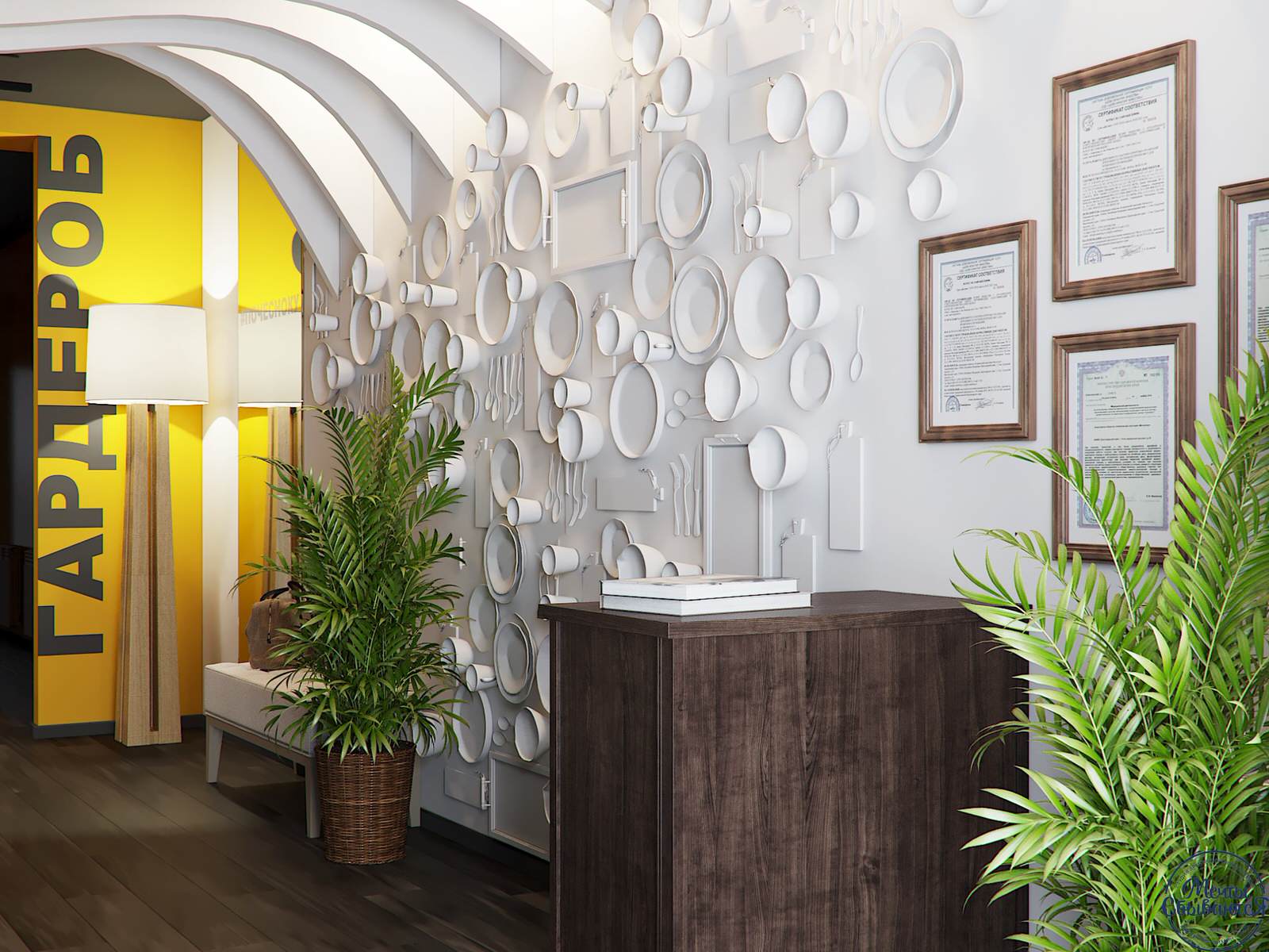 Дизайн-проект интерьера ресторана