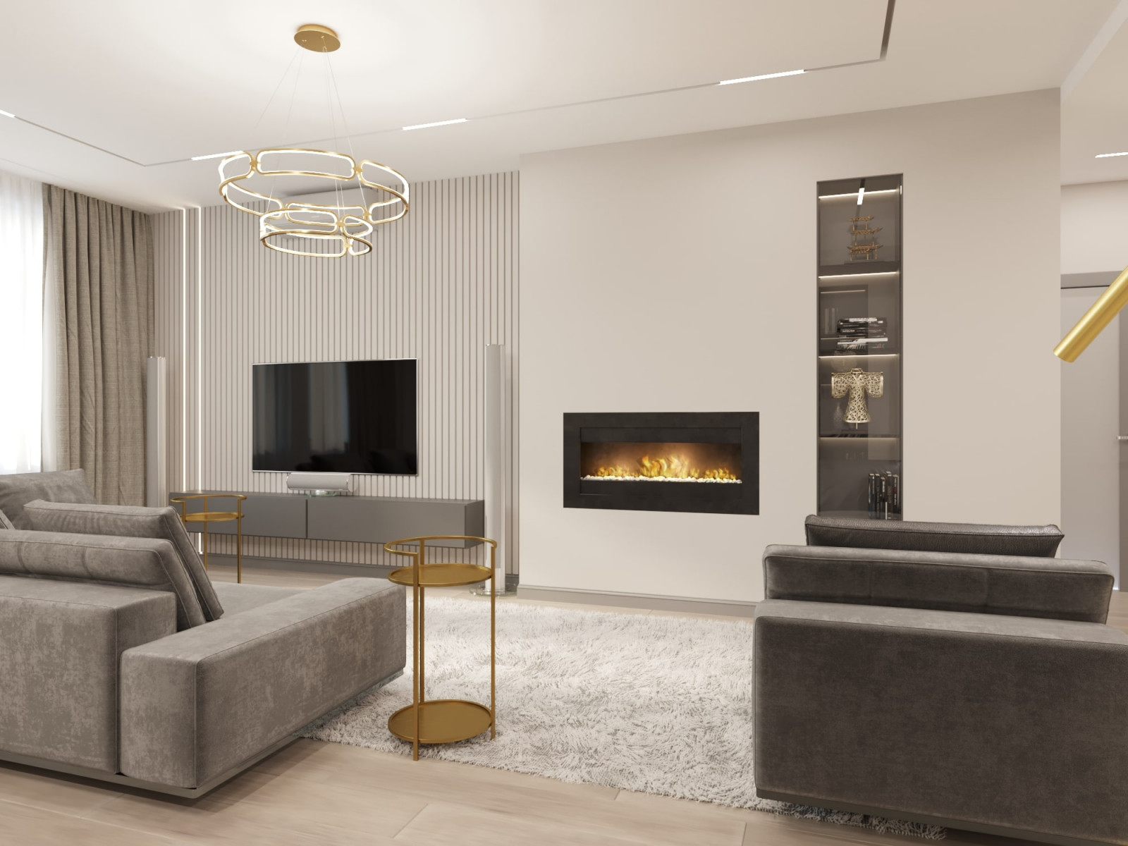 Элегантная неоклассика в бежево-серых тонах