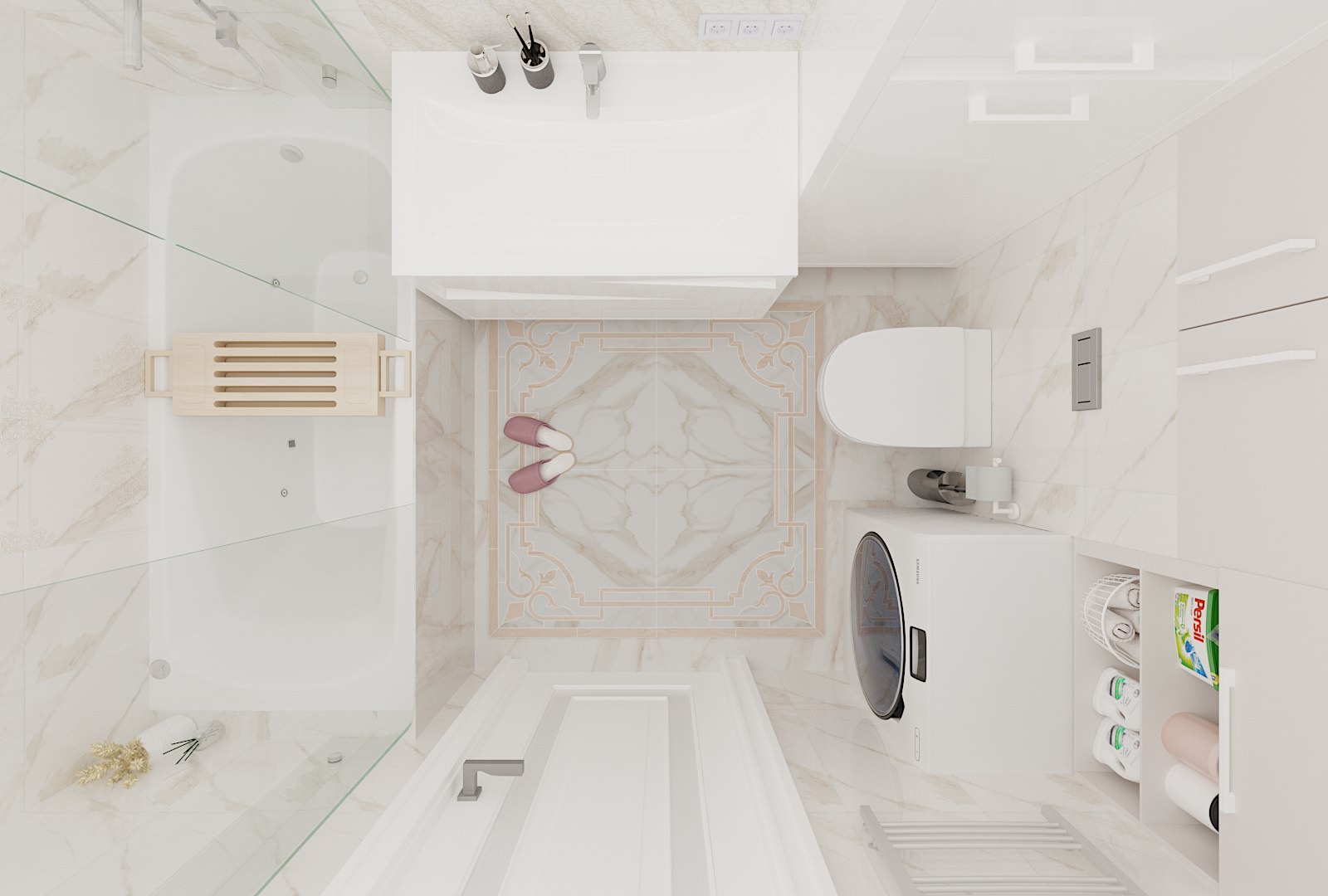 Проект квартиры 75 кв.м г.Тюмень