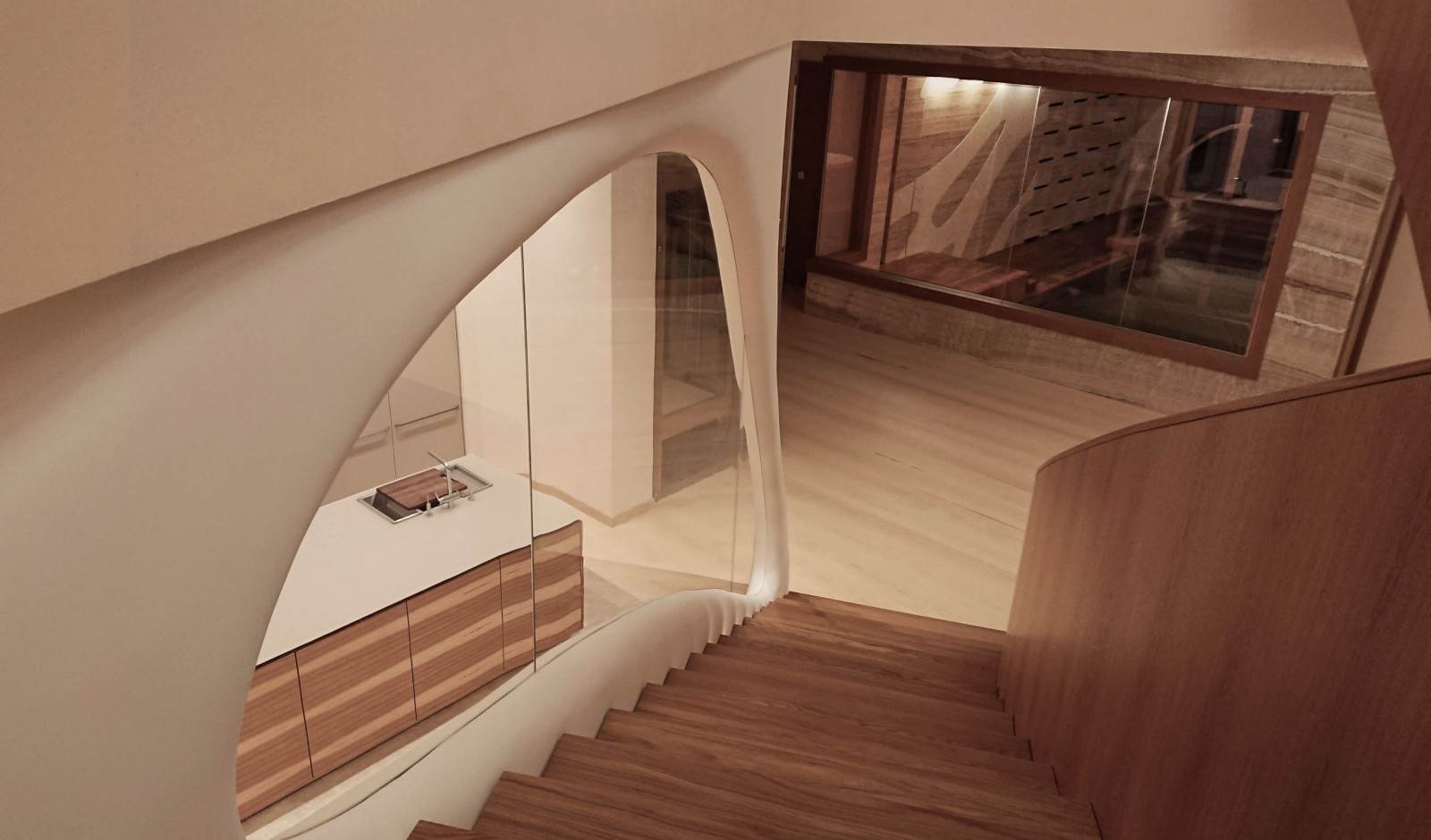 House in a pine forest