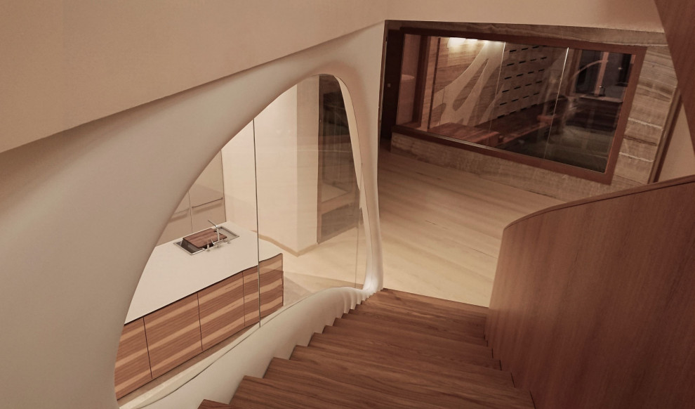 House in a pine forest