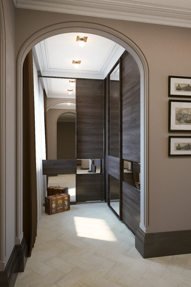 Дизайн холла в коттедже в Американском стиле