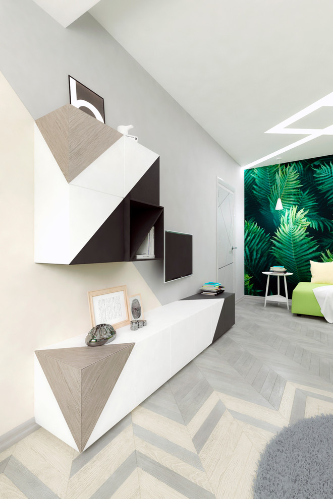 Гостинная и спальня в современном стиле