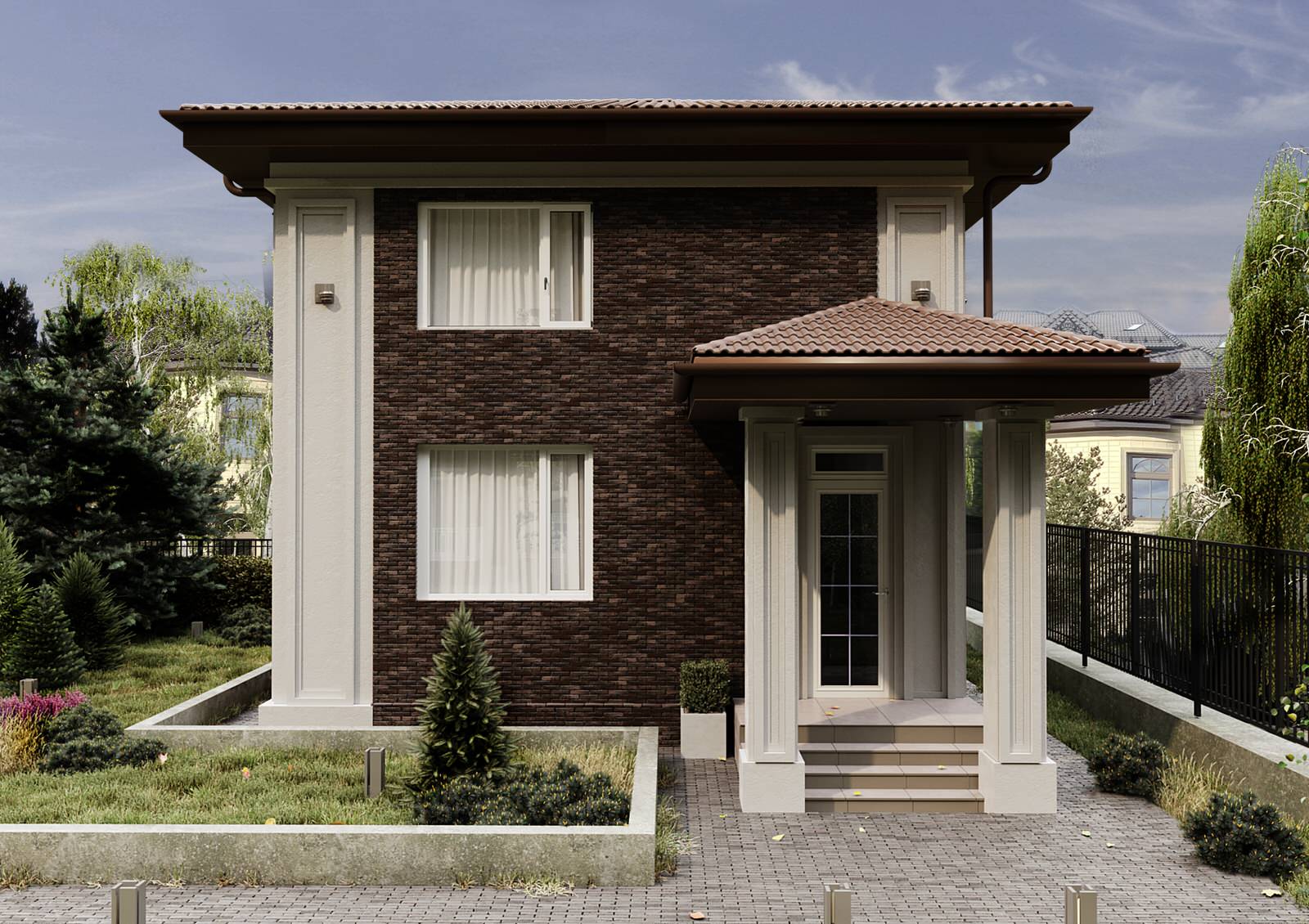 Проект реконструкции фасада гостевого дома в коттеджном поселке Миллениум Парк