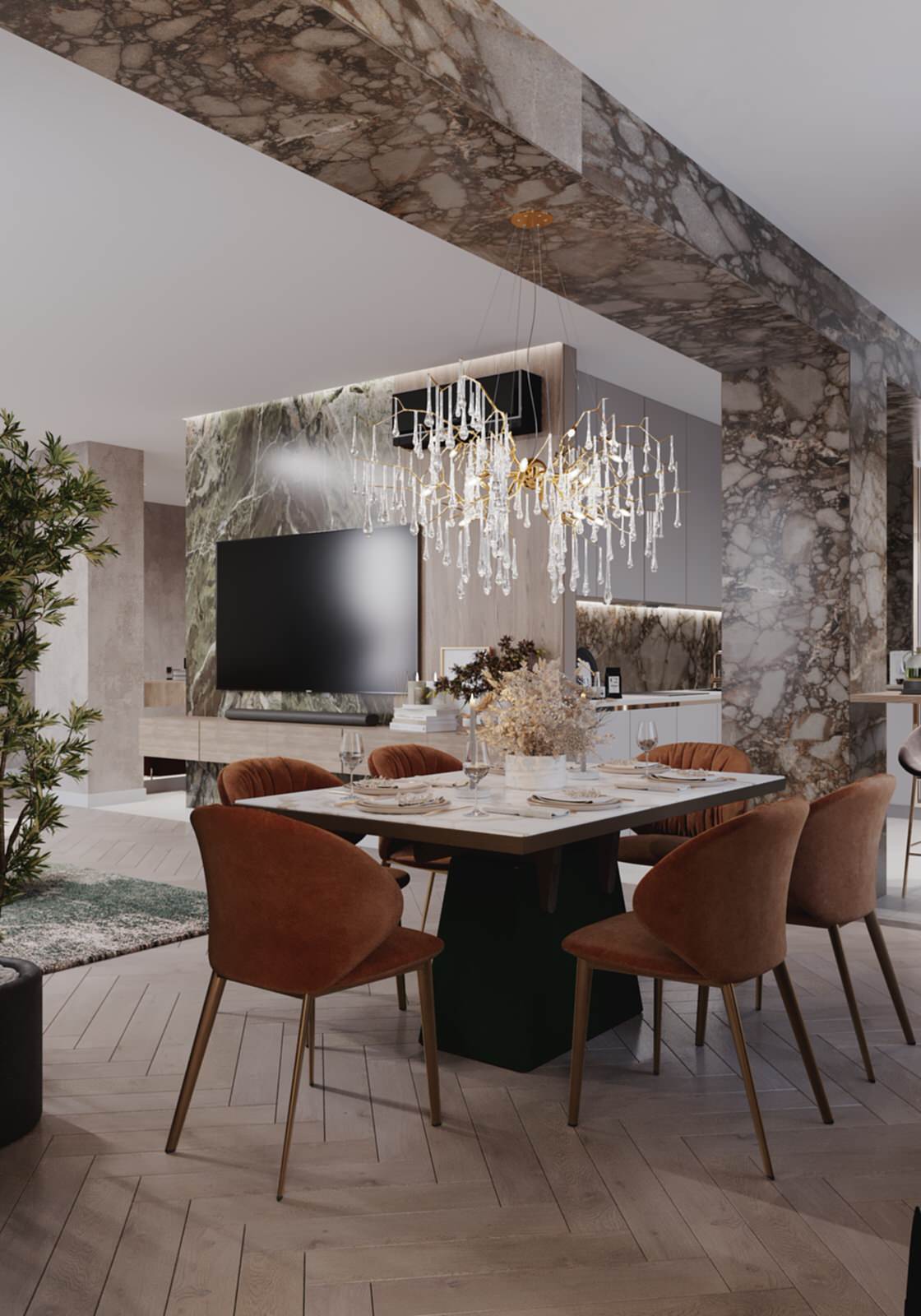 Дизайн проект апартаментов Аура