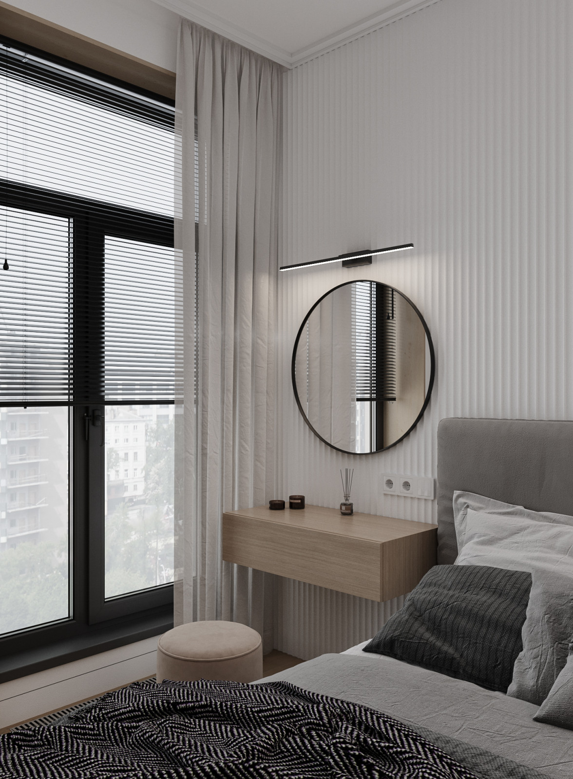 Интерьер квартиры-студии в ЖК Первый квартал