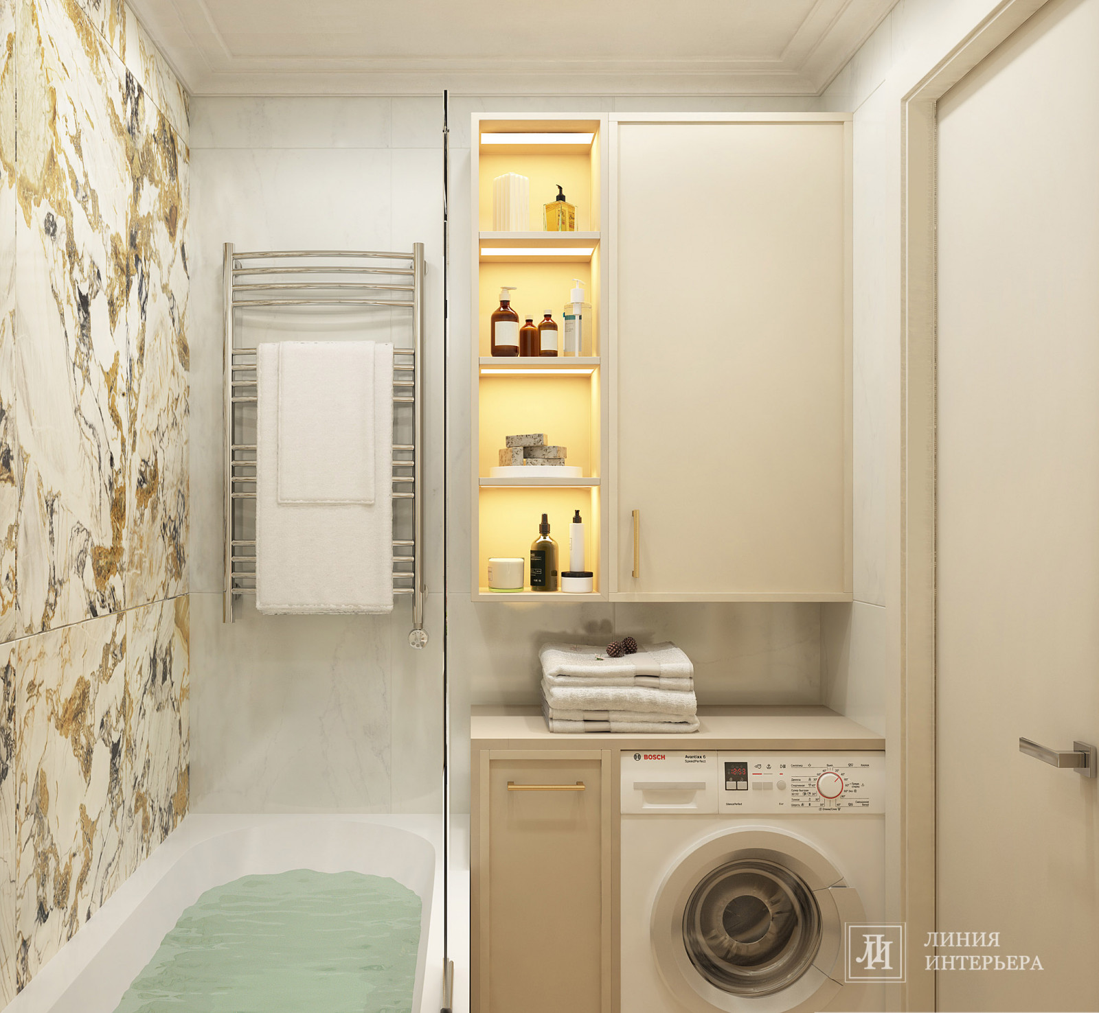 Современный интерьер ванной комнаты