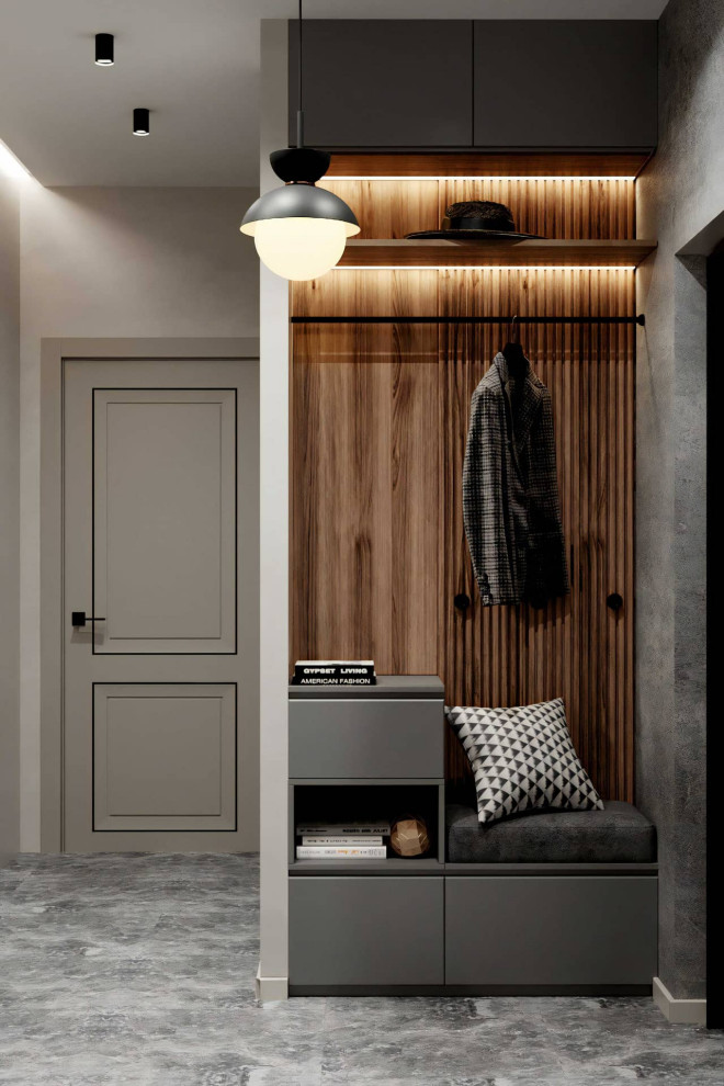 Дизайн и ремонт квартиры в ЖК «Квартал на Никулинской» — Акцент на дерево