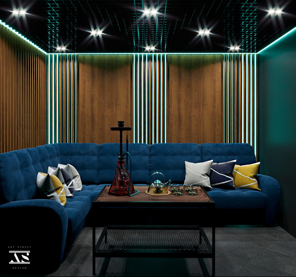 Дизайн-проект сети кальянной Мята Lounge