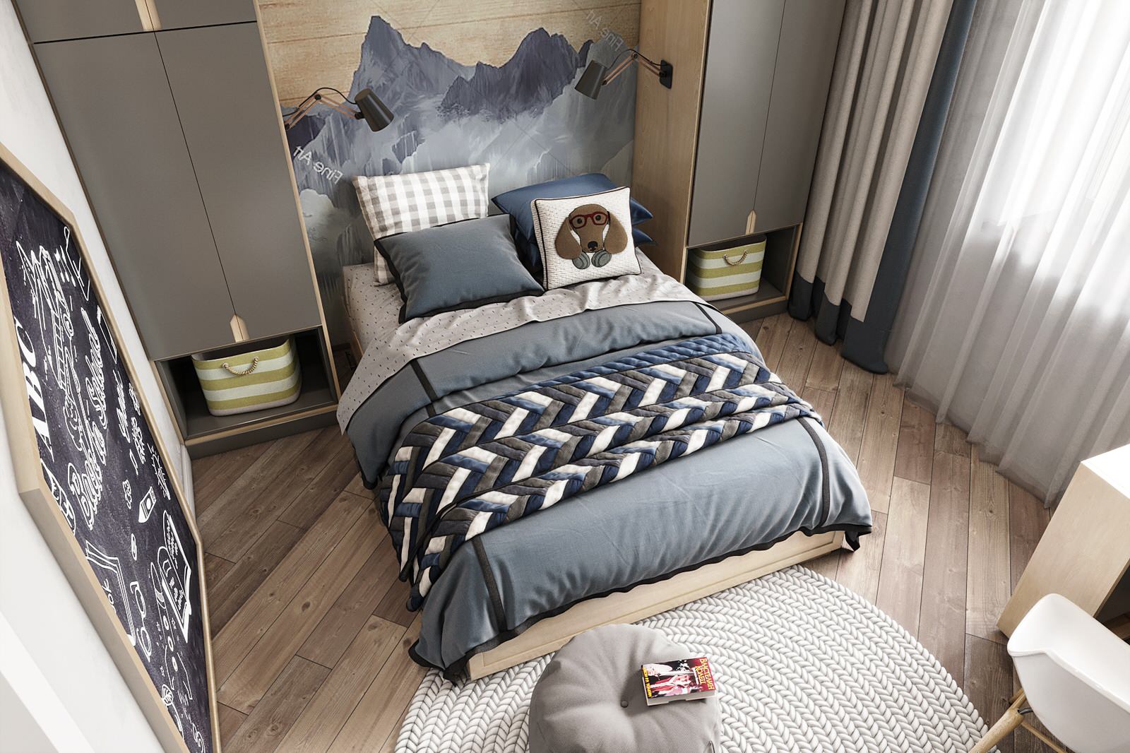 Обложка проекта: Дизайн проект детской для мальчика