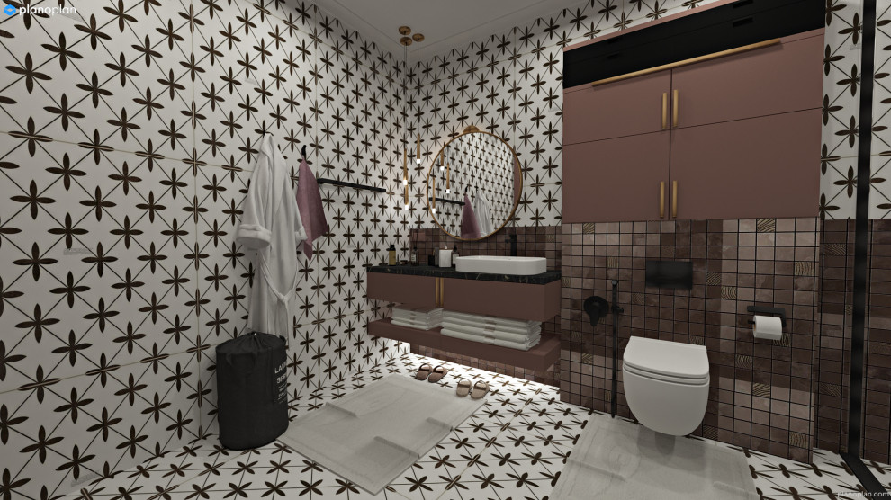 Обложка проекта: Санузел к проекту с камином