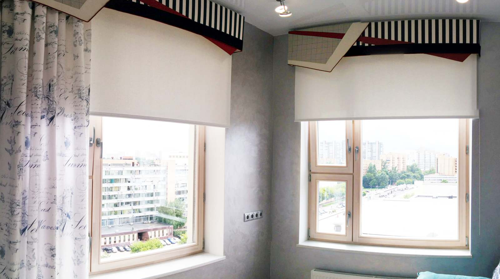 Обложка проекта: Ламбрекен, декоративная штора, рулонная штора - композиция ️