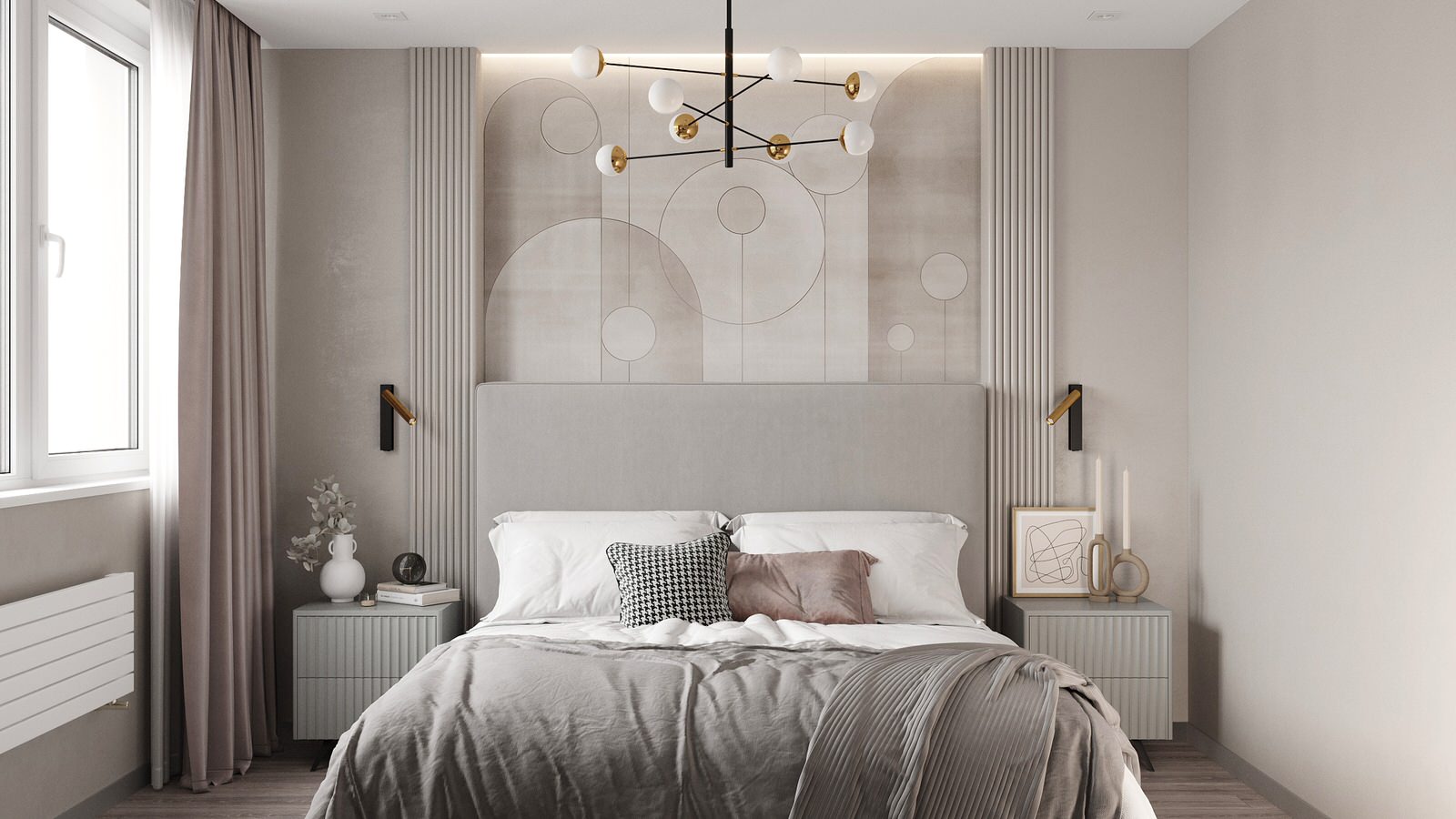 3-комнатная квартира в светлых оттенках