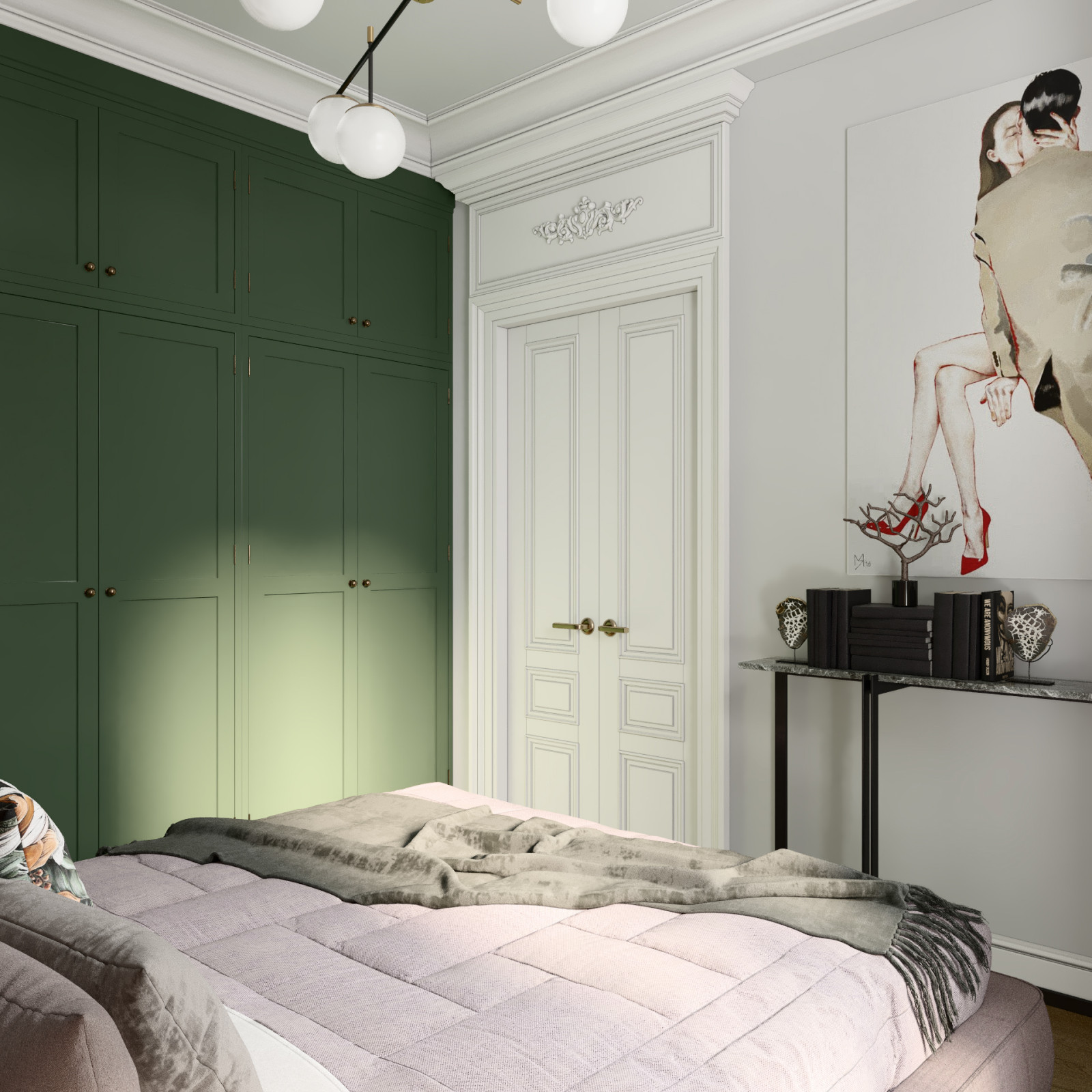 ДИЗАЙН-ПРОЕКТ КВАРТИРЫ В ВАРШАВЕ В РОМАНТИЧНОМ СТИЛЕ