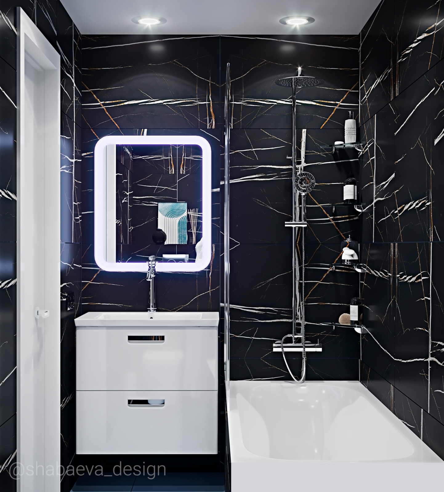 Обложка проекта: Маленький темный санузел